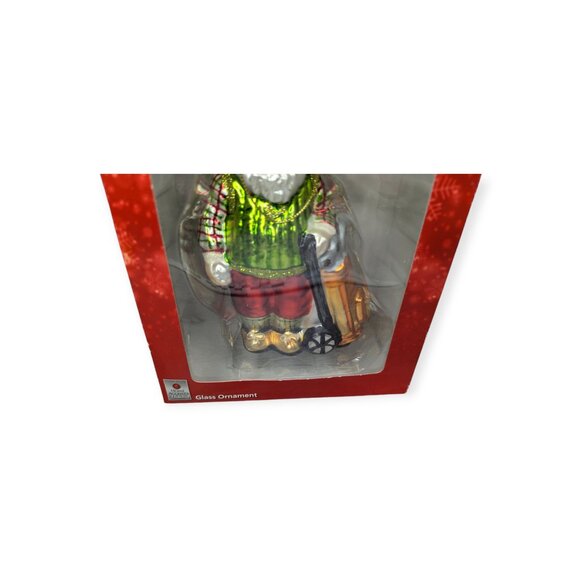 Home Accents Holiday Blown Glass Golfing Santa Christmas Ornament - Picture 3 of 10